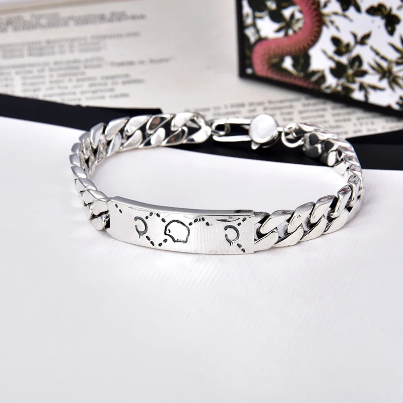 AAA Top Quality 925 Silver Bracelet For Men Luxury Fashion Bracelets For Women Couple Jewelry Summer Beach Party
