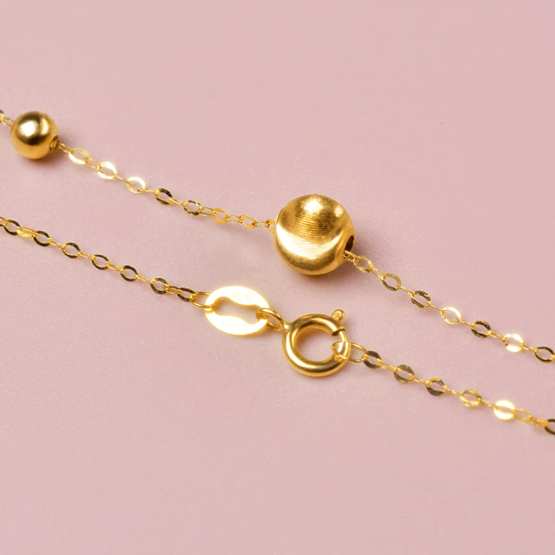 Fine Jewelry Real 18K Gold Bracelet cat eyeball  Au750 wedding Box Brand Trendy Gift For Women