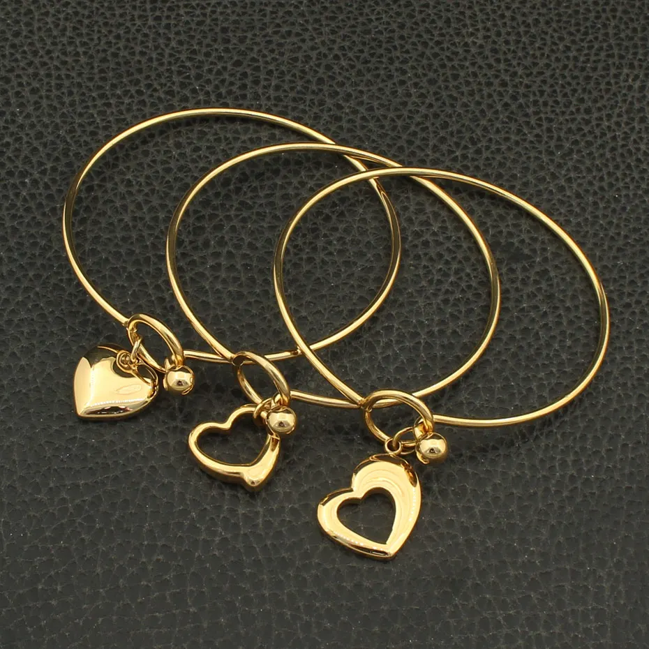 Wholesale Fashion Stainless Steel Jewelry Heart Bracelet High Quality Hot For Women BBJZATBA