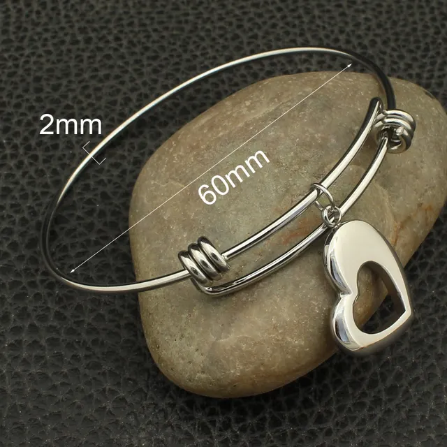 Wholesale Fashion Stainless Steel Jewelry Heart Bracelet High Quality Hot For Women BBJZATBA