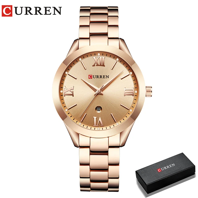 CURREN Gold Watch Women Watches Ladies 9007 Steel Women's Bracelet Watches Female Clock Relogio Feminino Montre FemmeProduct sel