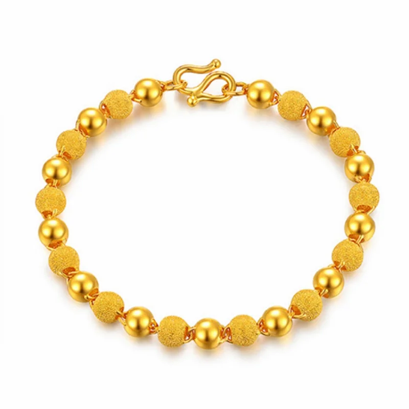 9999 gold bracelet women's 24k real gold bracelet bracelet bracelet gold bracelet female adjustable hundred with gifts