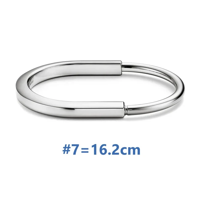 Hot selling 1:1 Women's Fashion Luxury Jewelry 925 Sterling Silver Classic LOCK Bracelet Romantic Sweet Party Festival Gift