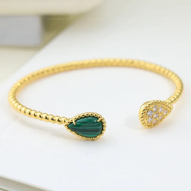 Bohemian Design S925 Sterling Silver Colored Gemstone Water Drop Bracelet for Women Elegant Fashion Luxury Brand Jewelry