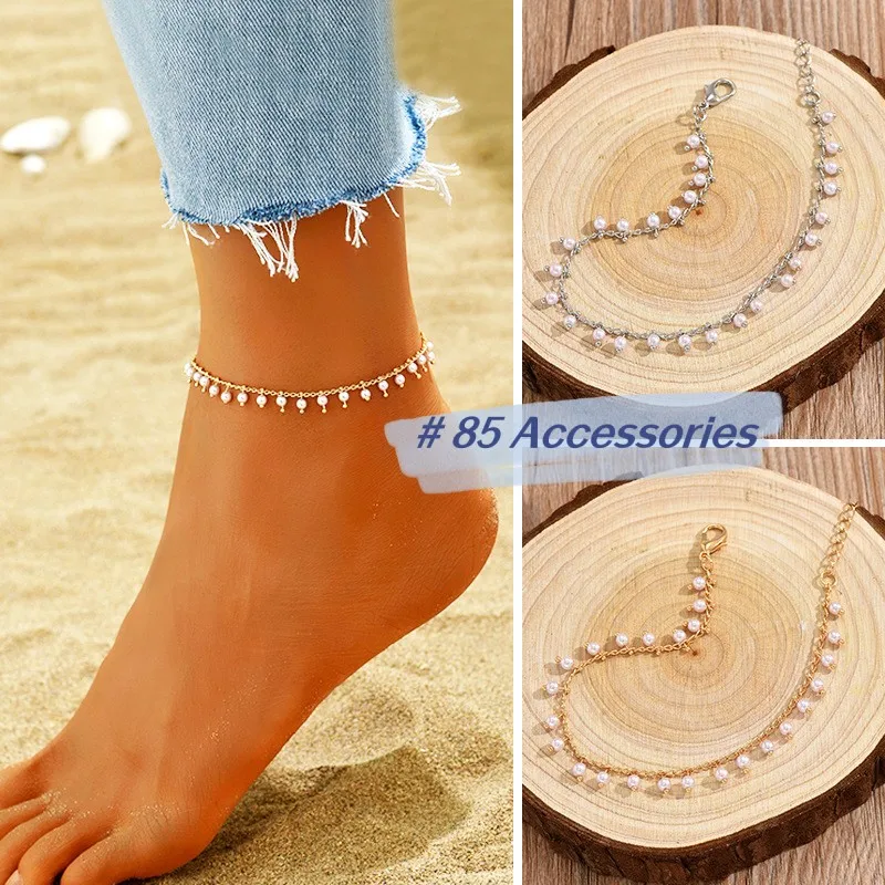 Charming Gold Plated Women's Anklet Bracelet Multi-layers Adjustable On Foot Summer Beach Jewelry ZN00131