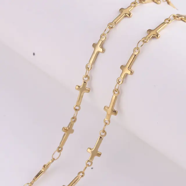 1m Metal Chain Stainless Steel Animal Star Cross Necklace For Jewelry Making Supplies DIY Women Bracelet Anklet Accessories