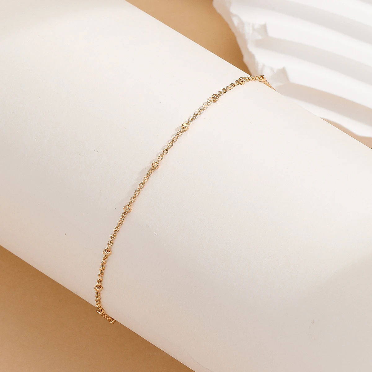 Kinitial Exquisite and fashionable laser plated anklet, a beautiful special style anklet for her anniversary gift