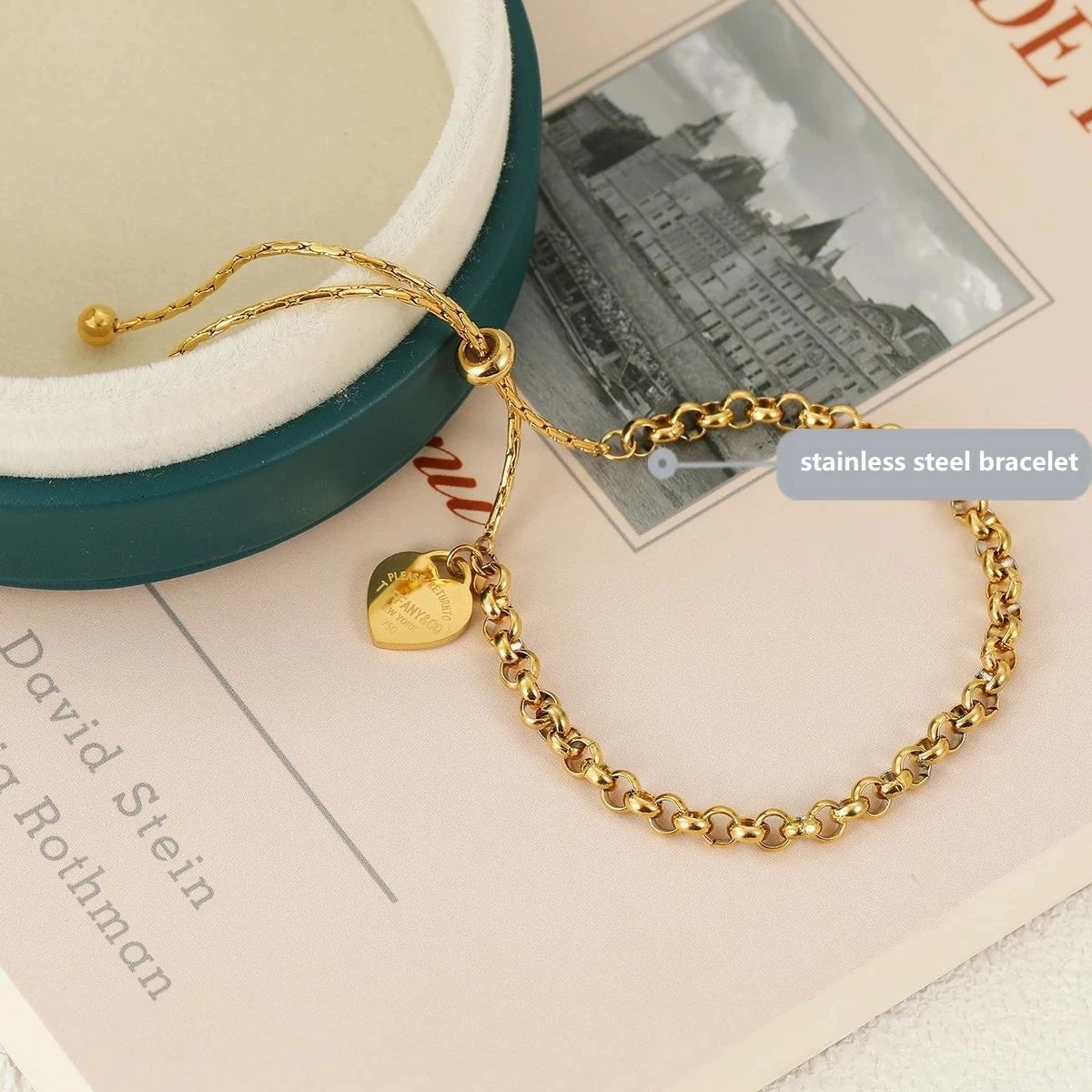 316L stainless steel bracelet Heart Bracelet Pull Titanium Steel bangle Ball Chain Bracelet Anklet adjustable braceletsProduct s