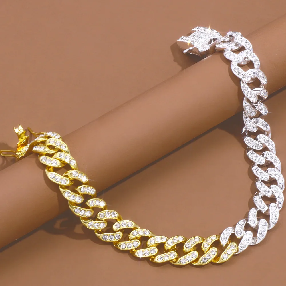 Bohomian Cuban Link Anklet Bracelet Jewelry for Womens Miami Fashion Beach Sandals Hip Hop Foot Chain Summer Bracelet