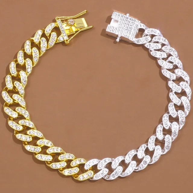 Bohomian Cuban Link Anklet Bracelet Jewelry for Womens Miami Fashion Beach Sandals Hip Hop Foot Chain Summer Bracelet