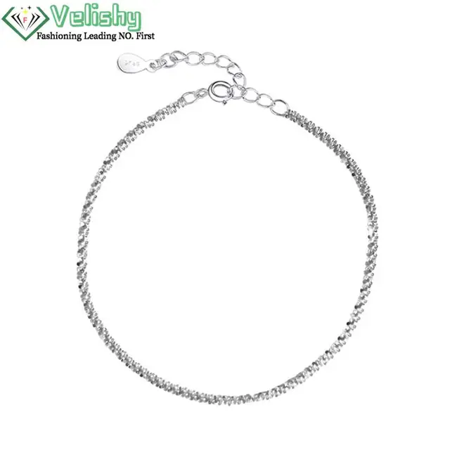 Sparkling Anklet Summer Temperament Light Luxury Niche Design Sparkle Starry Beach Anklet Bracelet Necklace Jewelry Gift