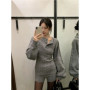 Knitted Lazy Sale Women's Sweater Winter Slim Fit Henry Collar Top And Bot Set Faionable Ensemble Long Sve rou...
