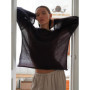 Talenza Hollow Knitted Sweater Pullover Women's Solid See-through O-Neck Long Sleeve Knitted T-Shirt Loose Casual Pullover 2025