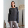 Talenza Hollow Knitted Sweater Pullover Women's Solid See-through O-Neck Long Sleeve Knitted T-Shirt Loose Casual Pullover 2025