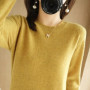 Autumn And Winter Thin Sweater Women's Round Neck Pullover Casual Knitted Top Women's Short Underlay Fashion 18 Colors
