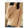 Women Merino Wool Sweater O-Neck Pullover Spring Autumn Long Sleeve Knitwear Slim Solid Color Fashion Bottoming Clothing Tops