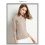 Women Merino Wool Sweater O-Neck Pullover Spring Autumn Long Sleeve Knitwear Slim Solid Color Fashion Bottoming Clothing Tops