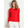 Women Merino Wool Sweater O-Neck Pullover Spring Autumn Long Sleeve Knitwear Slim Solid Color Fashion Bottoming Clothing Tops