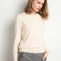 Women Merino Wool Sweater O-Neck Pullover Spring Autumn Long Sleeve Knitwear Slim Solid Color Fashion Bottoming Clothing Tops