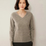 Sweater for Women 100 Merino Wool V Neck Sweater Fall Winter Basic Warm Pullovers Long Sleeve Soft Knit Jumpers Female Clothing