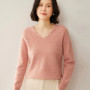 Sweater for Women 100 Merino Wool V Neck Sweater Fall Winter Basic Warm Pullovers Long Sleeve Soft Knit Jumpers Female Clothing