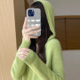 Women Autumn Winter Clothing Hooded Collar Pullover 100 Merino Wool Sweater New Fashion Cashmere Tops Bottoming Knitwear Soft