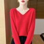 Women Autumn Winter Clothing Hooded Collar Pullover 100 Merino Wool Sweater New Fashion Cashmere Tops Bottoming Knitwear Soft