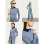 AMII Minimalist Color Contrast Sweater for Women 2024 Autumn Turn Down Collar Niche Slim Fit Knit Tops Warm Sweaters 12323149