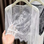 Women Crochet Lace Cardigan Summer Floral Embroidery Sheer Mesh Retro Beach Cover Up Hollow Out Sweet Casual Shrug