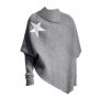 REDDACHiC Star Wrap Sweater with Tweed Skirt Shorts Women Set Asymmetrical Turtleneck Batwing Knit Shawl Grunge Acubi Fashion