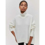 2025 Autumn Women Turtleneck Sweater Oversized Elegant Thick Pullover Black Knitted Spring Female Jumper Long Sleeve Sweaters