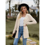 Autumn New Women's Milled Pit Stripe V-Neck Solid Colour Button Long Sleeve Ladies Casual Extensions Cardigan Jacket Coat