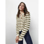 Ethereal MD 2026 YAZHIMEI winter new style of Women's casual knit cardigan with buckle stripes