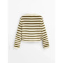 Ethereal MD 2026 YAZHIMEI winter new style of Women's casual knit cardigan with buckle stripes