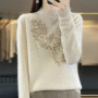 Women Sweaters Thick Warm Autumn Winter Mock Neck Fashion Pullovers Long Sleeve Basic Jumper Knit Bottoming Shirt Korean Sweater