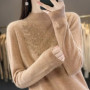 Women Sweaters Thick Warm Autumn Winter Mock Neck Fashion Pullovers Long Sleeve Basic Jumper Knit Bottoming Shirt Korean Sweater