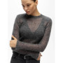 2024 New Fashion Solid Round Neck Thin Knitted Sweater Elegant Long Sleeve Bodycon Pullover Autumn Lady Commuting Street Outwear