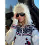 Star Printed Women 's Ski Sweater Knit Turtleneck Patchwork Full Sleeve Pullover Lady 2026 Woman Knitwear Snow Outfit Outdoor