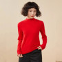 Autumn and Winter New Women's Cashmere Sweater 100 Pure Cashmere Half High Collar Hoodie Knitted Hot Selling Women's Top