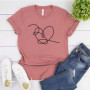Love Yourself Heart Shirt Love Yourself Tear T-Shirt Heart Tee Women Tshirts Short Sleeve T-shirts Streetwear Casual Tops