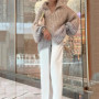 BWQ 2026 Autumn Winter Women Long Sleeves Knitted Cardigan Casual Comfortable Sequin V-Neck Sweater Coat Loose Female Outwear