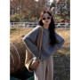 100 Cashmere sweater for women's autumn and winter loose and soft sweater wool knitted sweater round neck base layer