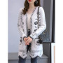 Autumn Winter Sweater Jacket Women's New Fashion Print Buttons Knitwear Cardigan Women Casual Ladies Sweater Jackets ZY7227
