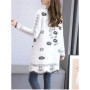 Autumn Winter Sweater Jacket Women's New Fashion Print Buttons Knitwear Cardigan Women Casual Ladies Sweater Jackets ZY7227