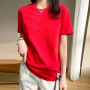 Women T-shirts 2026 Tops Solid Short Sleeve Loose O-neck Cotton Casual Ladies Shirts Harajuku Korean Summer Woman Tshirts