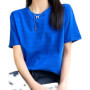 Women T-shirts 2026 Tops Solid Short Sleeve Loose O-neck Cotton Casual Ladies Shirts Harajuku Korean Summer Woman Tshirts
