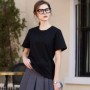 Women T-shirt Cotton Women's Short-sleeved Summer Loose T-shirts Thin Bottoming Shirt Inner Wear Cool Tshirt Undershirt Top Tees