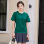 Women T-shirt Cotton Women's Short-sleeved Summer Loose T-shirts Thin Bottoming Shirt Inner Wear Cool Tshirt Undershirt Top Tees