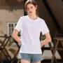 Women T-shirt Cotton Women's Short-sleeved Summer Loose T-shirts Thin Bottoming Shirt Inner Wear Cool Tshirt Undershirt Top Tees