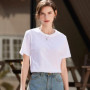 Women T-shirt Cotton Women's Short-sleeved Summer Loose T-shirts Thin Bottoming Shirt Inner Wear Cool Tshirt Undershirt Top Tees
